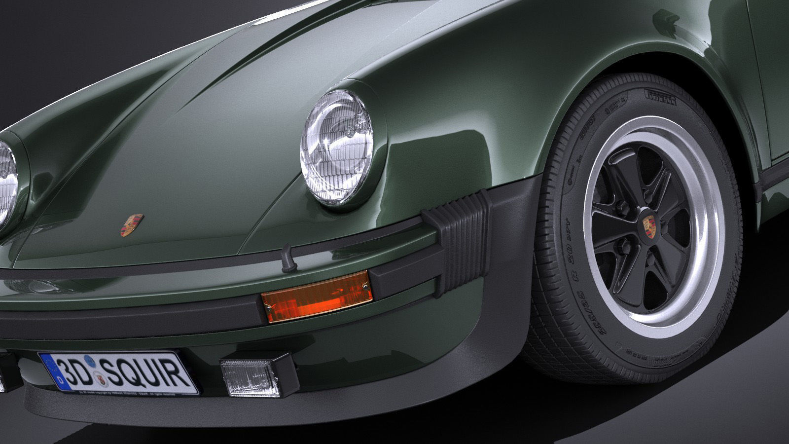 Porsche 911 930 Turbo 1975 VRAY 3D model_2