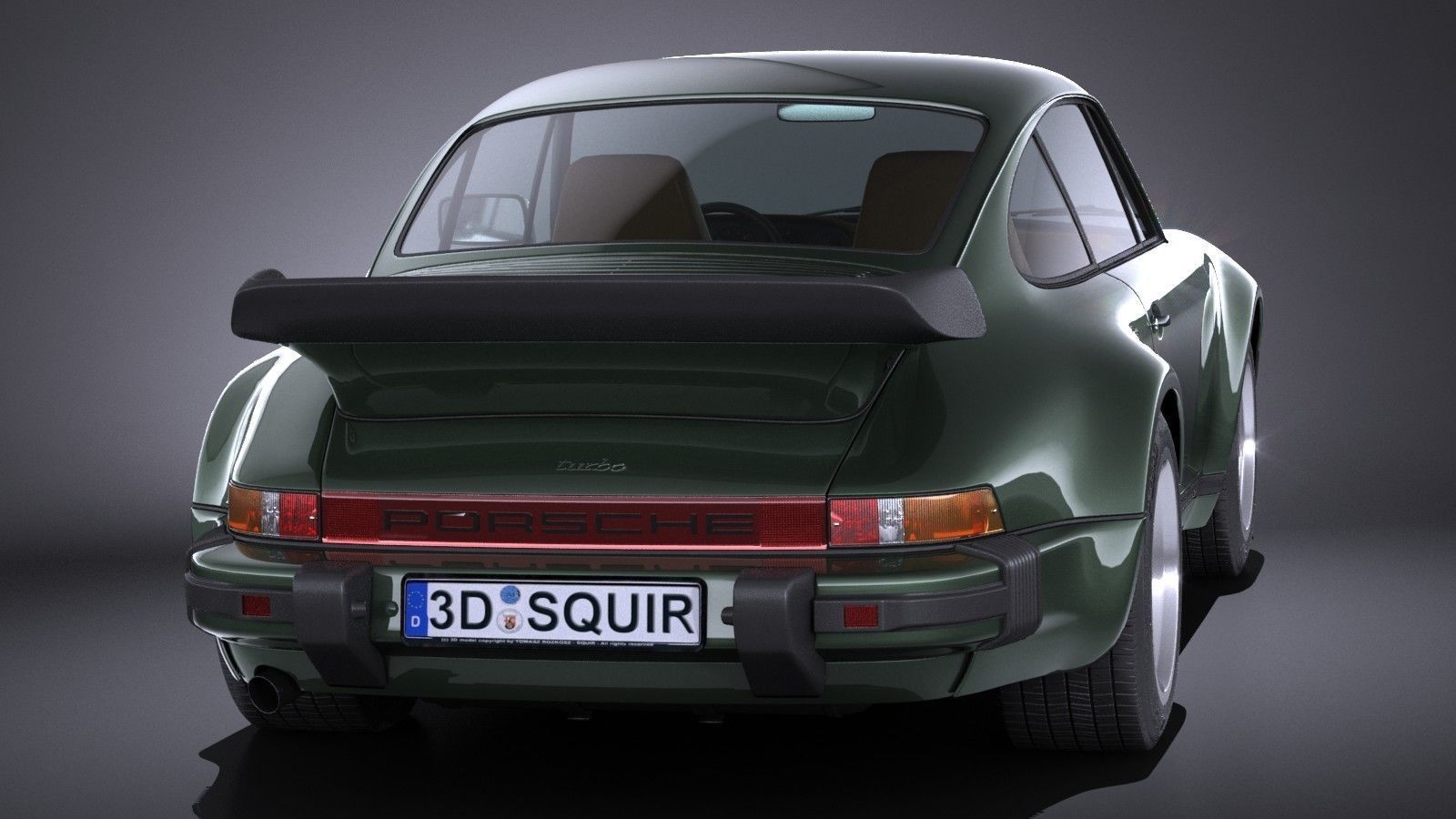 Porsche 911 930 Turbo 1975 VRAY 3D model_4