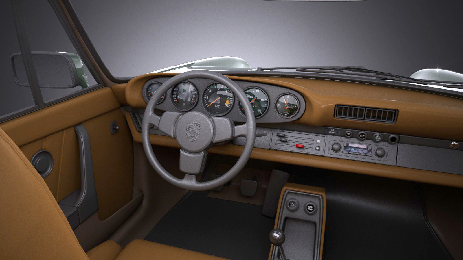 Porsche 911 930 Turbo 1975 VRAY 3D model_8