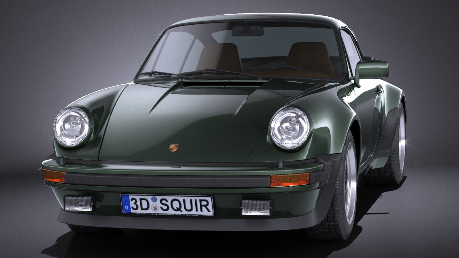 Porsche 911 930 Turbo 1975 VRAY 3D model_1
