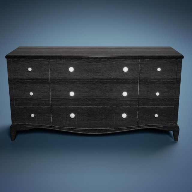 Chest Of Drawers 3D model_2