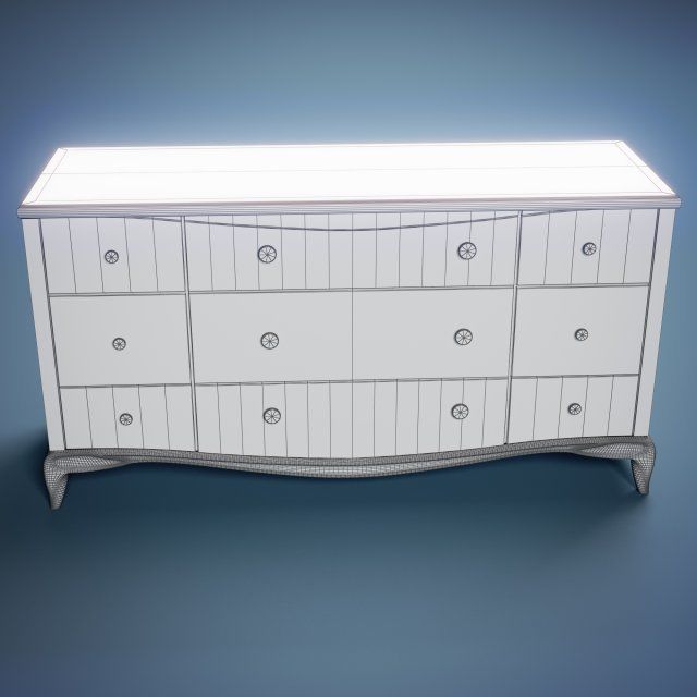 Chest Of Drawers 3D model_1