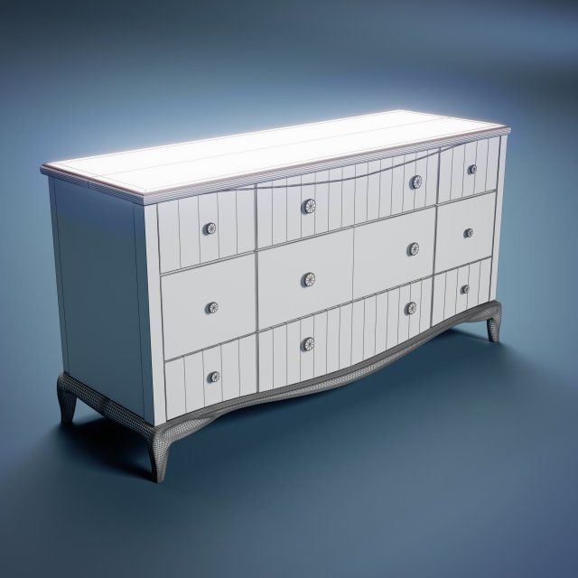 Chest Of Drawers 3D model_3