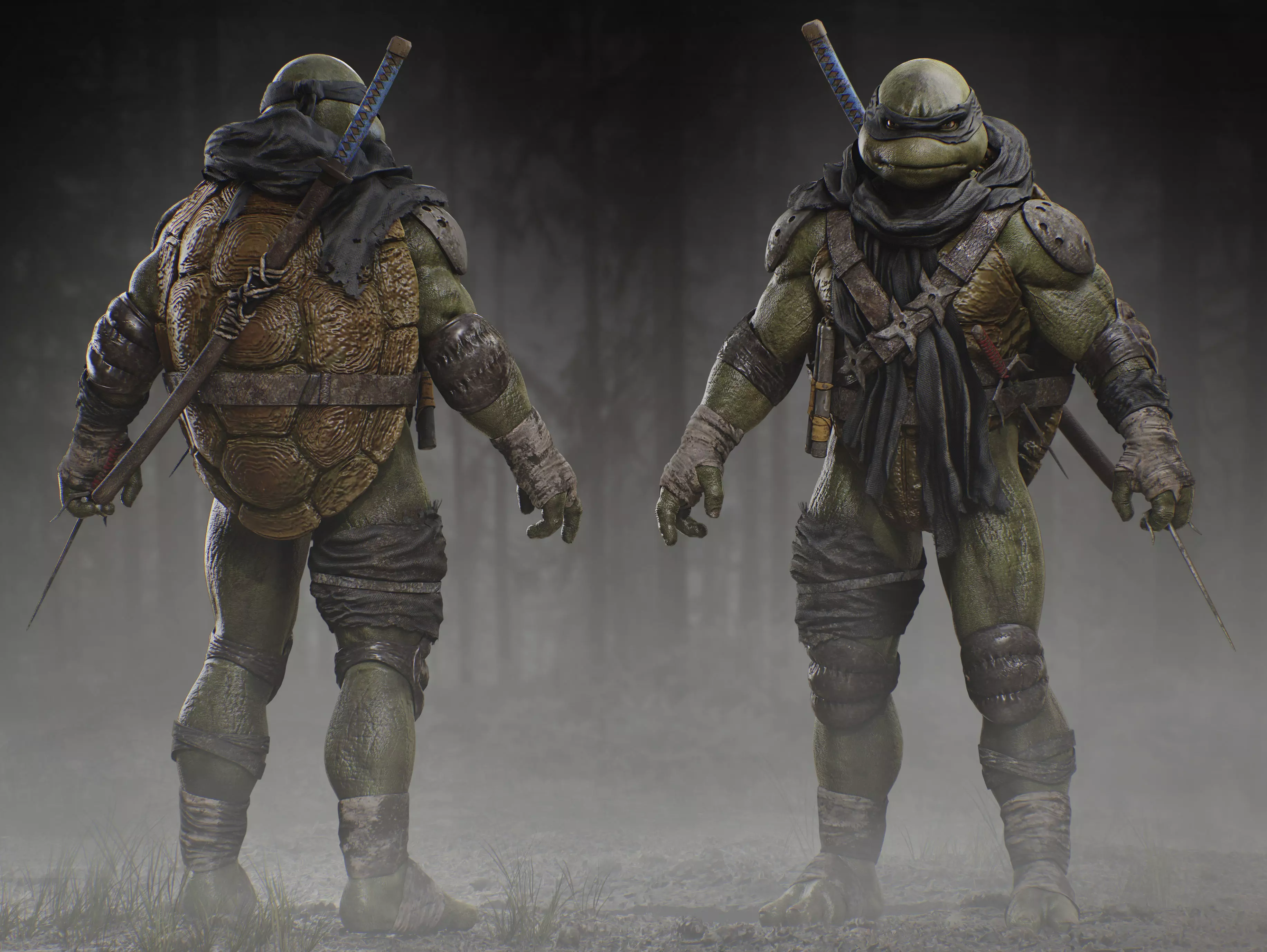 The Last Ronin Low-poly 3D model_0