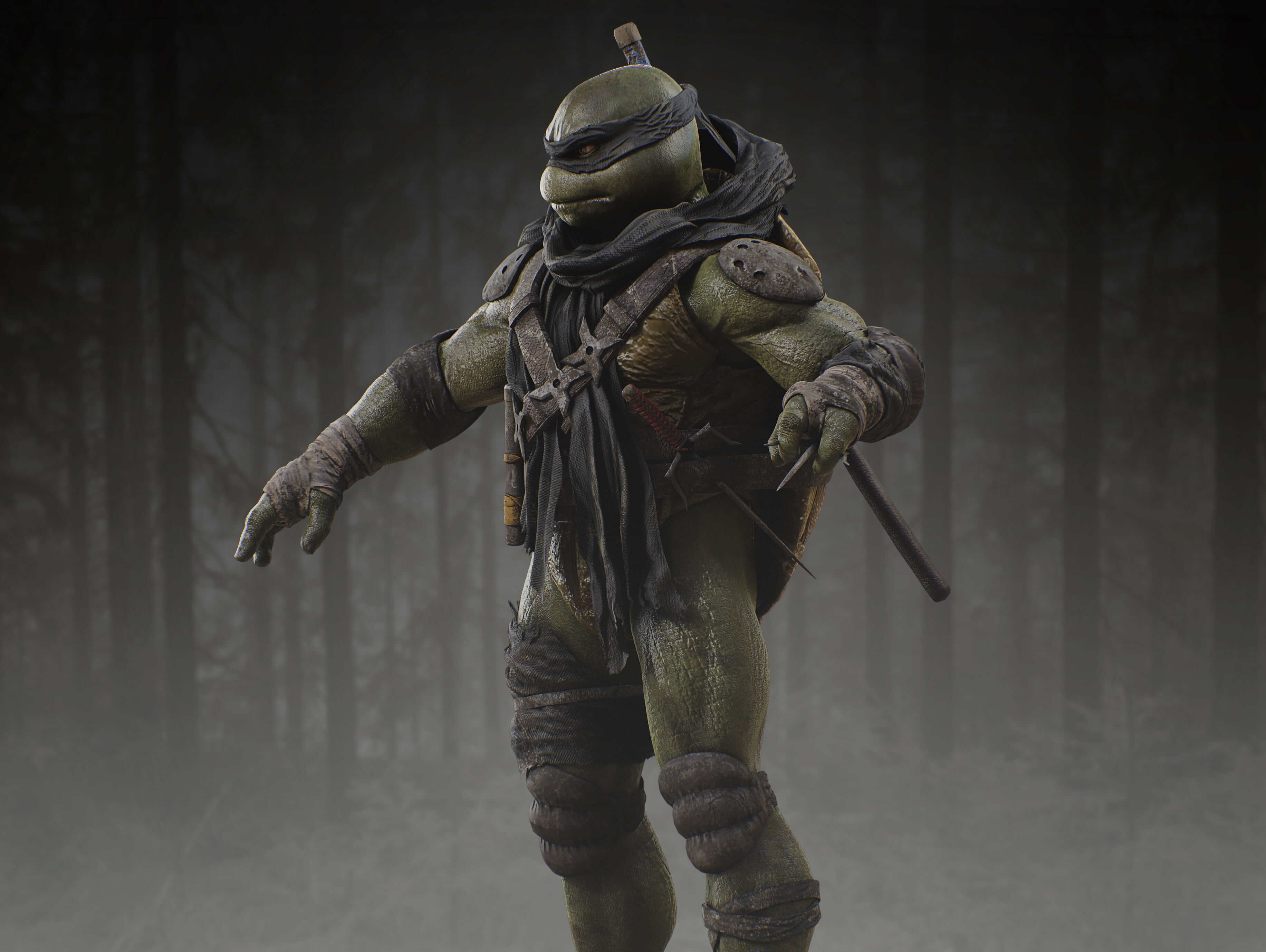 The Last Ronin Low-poly 3D model_3