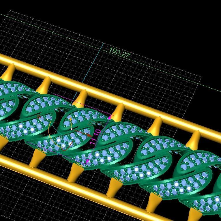 Cuban chain  3D print model_4