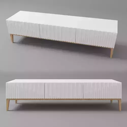Stripe Tv Unit 3D model