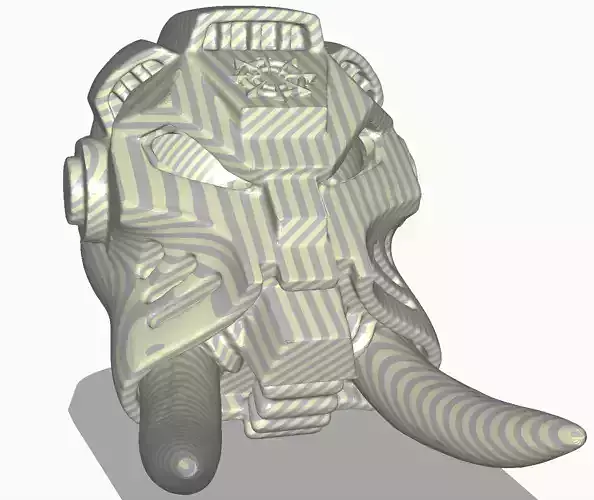 WEARABLE CHAOS MARINE TERMINATOR HELMET - 3D MODEL 3D print model