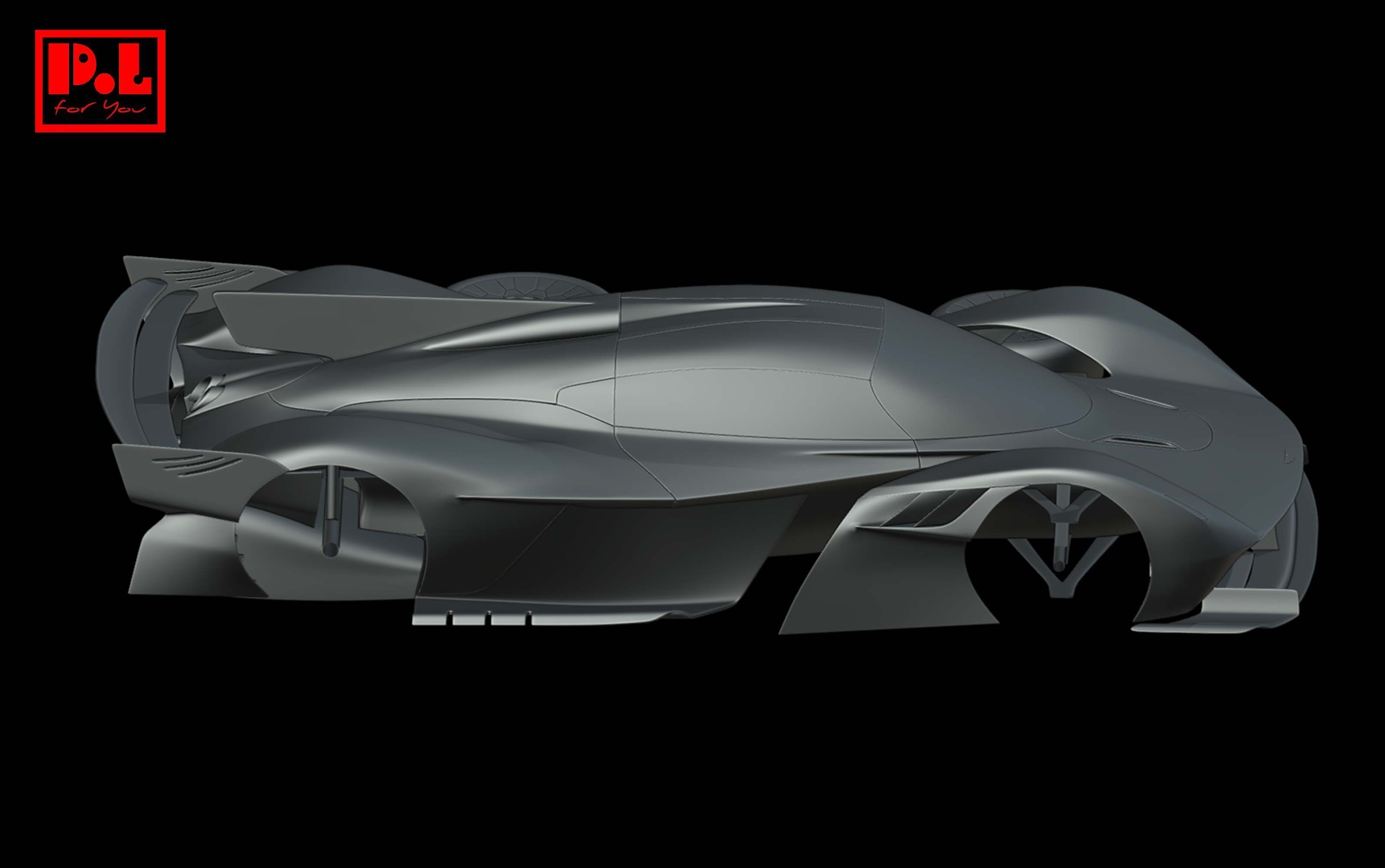 Aston Martin Valkyrie AMR Pro 2021 3D print model_5