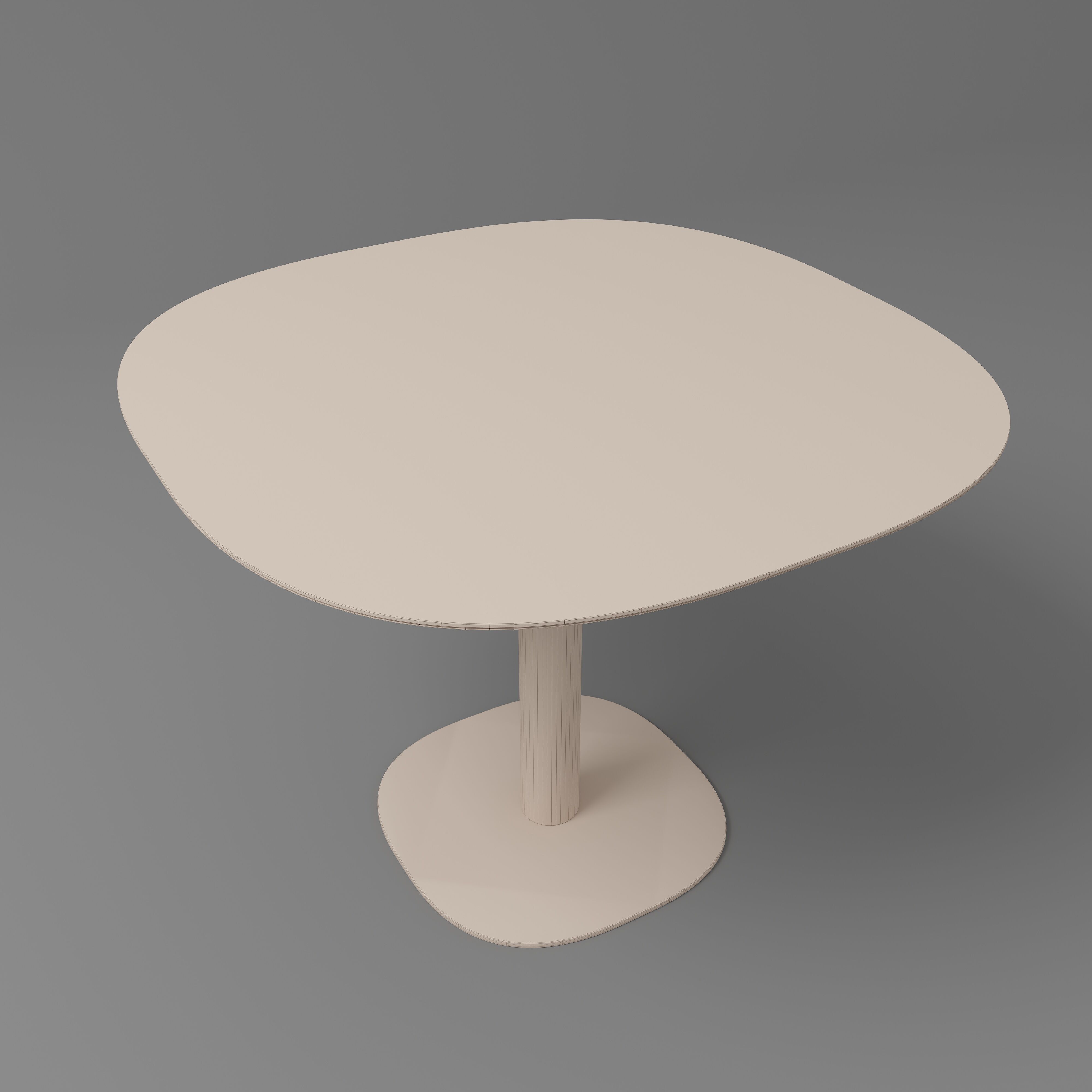 Single Table 3D model_2