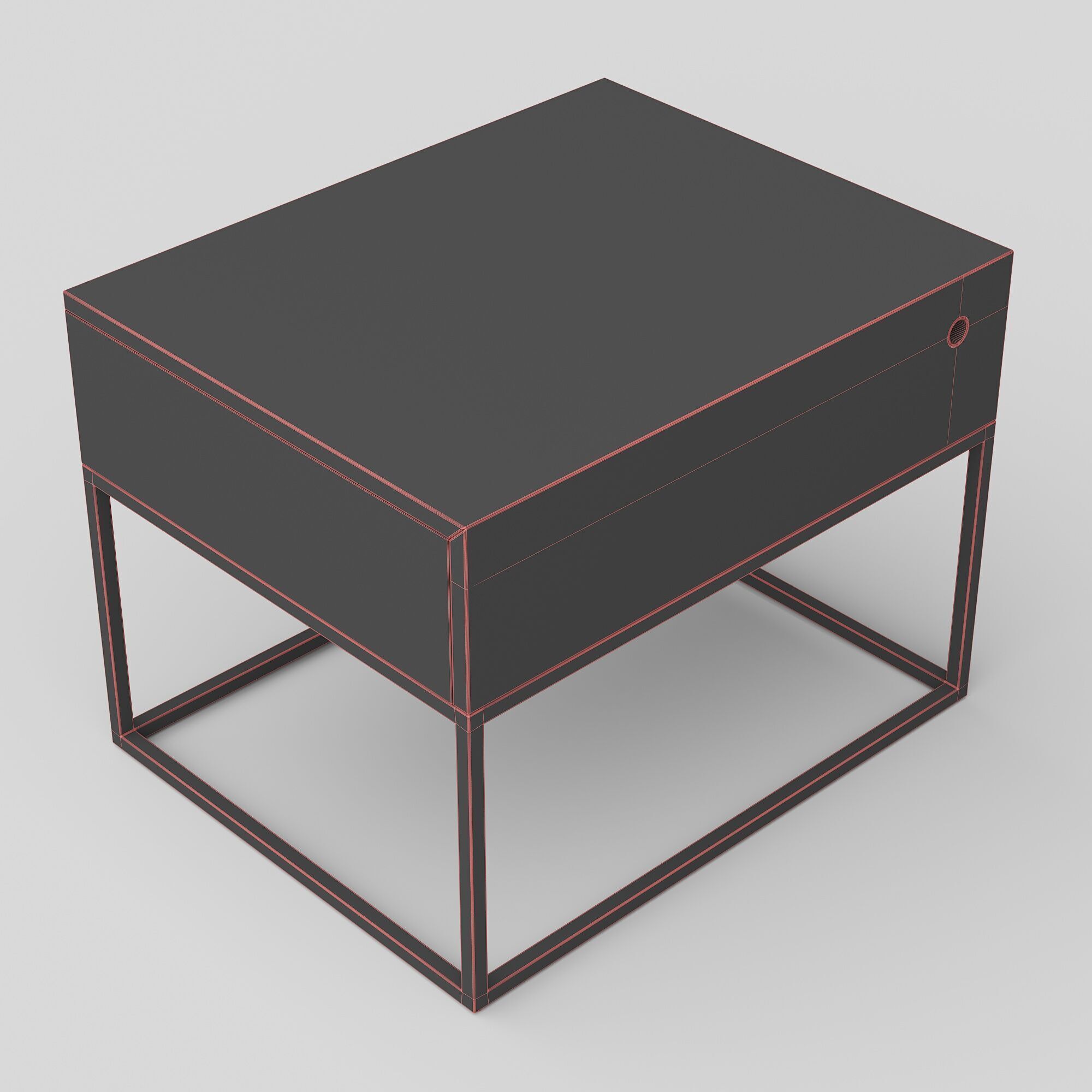 Sincere Bedside Table 3D model_2