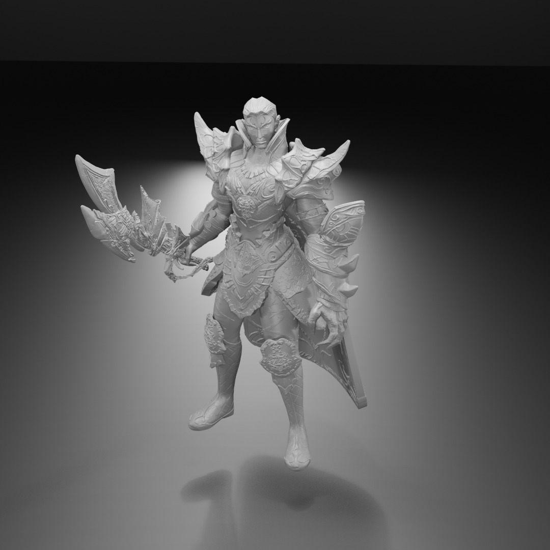 Metin2 Sura Gear Fan Art Dragon Tooth Blade Bone Plated Armor 3D print model_27