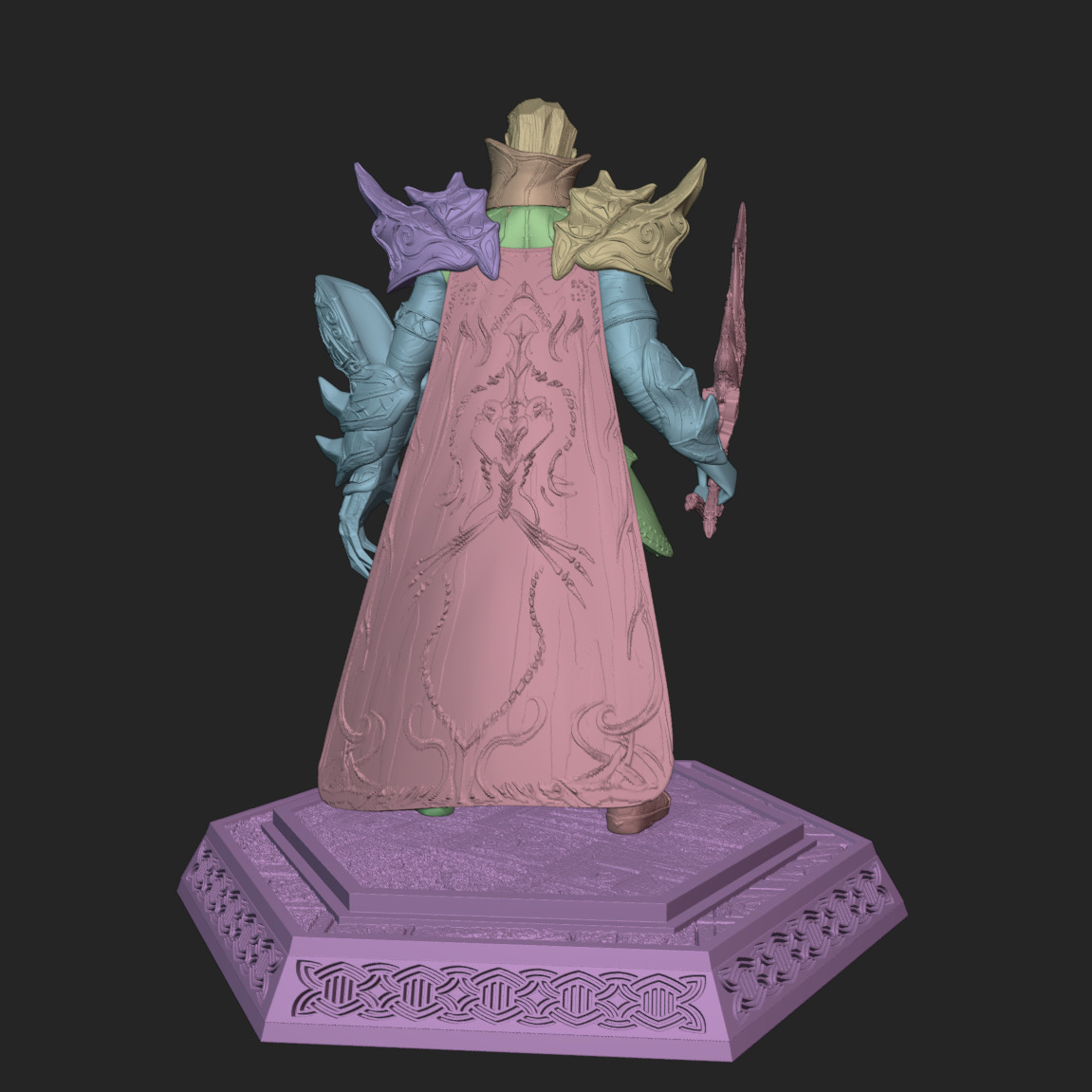 Metin2 Sura Gear Fan Art Dragon Tooth Blade Bone Plated Armor 3D print model_6