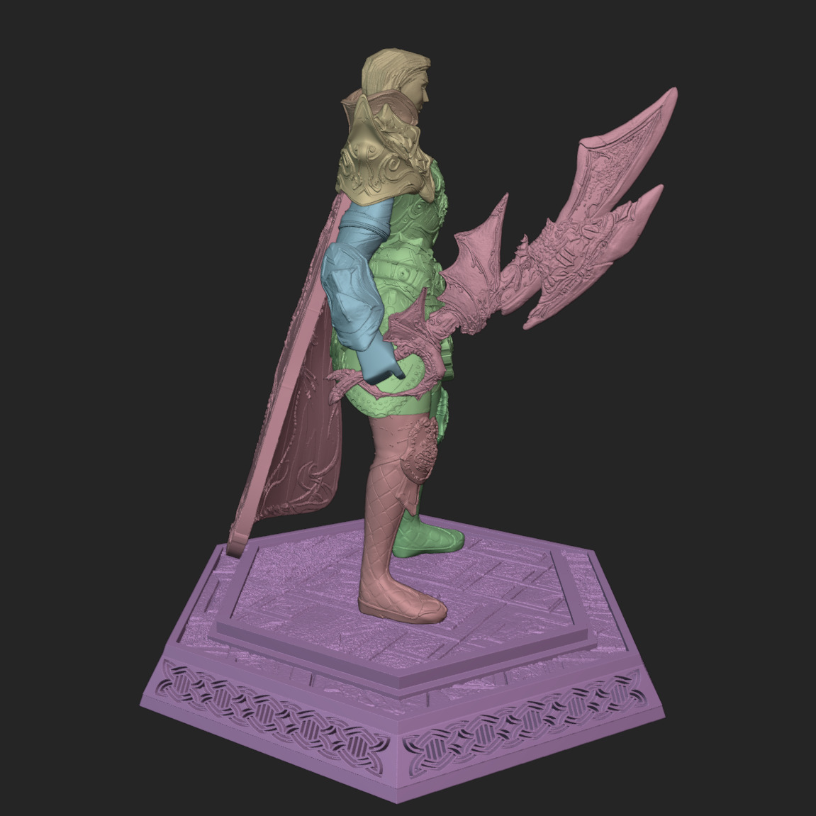 Metin2 Sura Gear Fan Art Dragon Tooth Blade Bone Plated Armor 3D print model_7