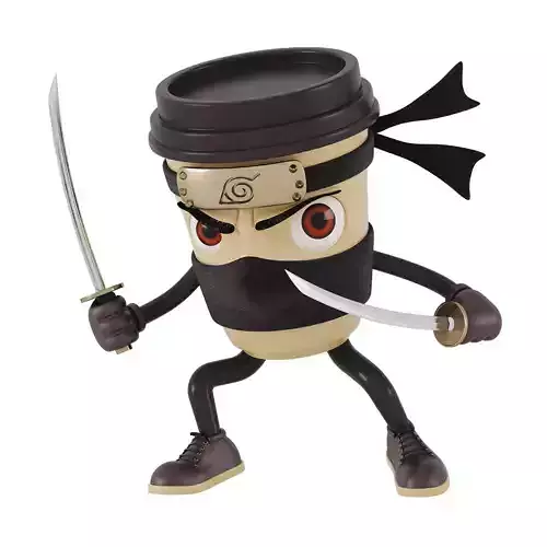 Cappuccino Assassino Low-poly 3D model