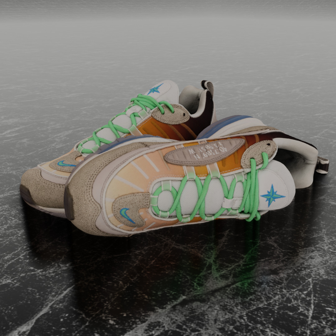 NIKE AIR MAX 98 ON AIR NYC LA MEZCLA 3D SHOES 3D model_1