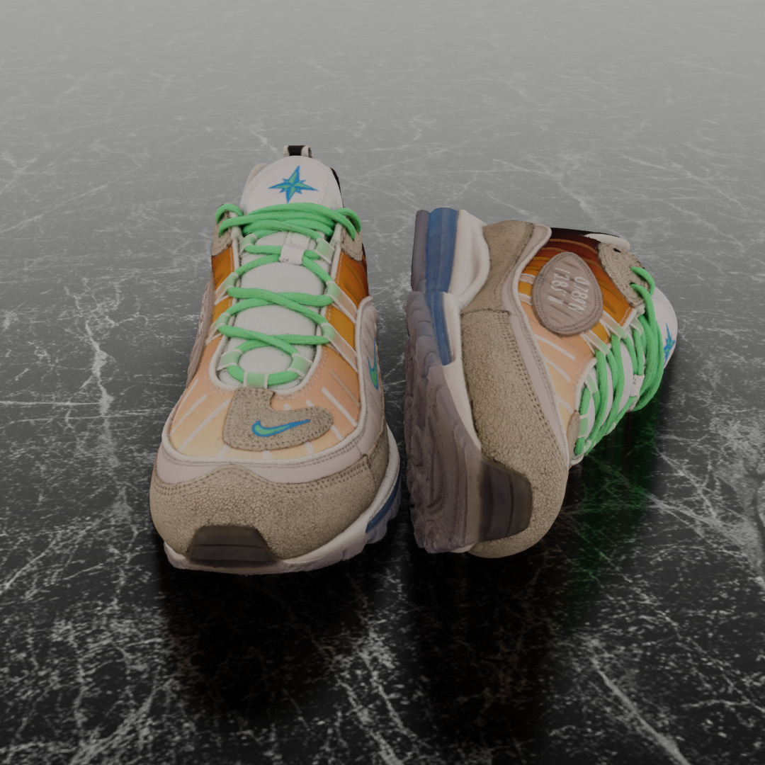 NIKE AIR MAX 98 ON AIR NYC LA MEZCLA 3D SHOES 3D model_3