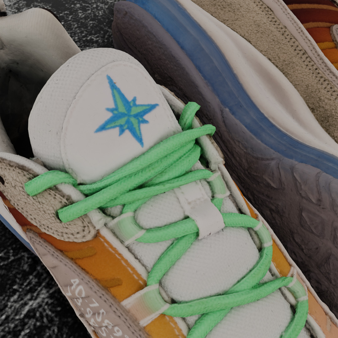 NIKE AIR MAX 98 ON AIR NYC LA MEZCLA 3D SHOES 3D model_12