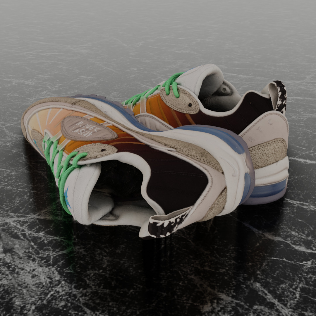 NIKE AIR MAX 98 ON AIR NYC LA MEZCLA 3D SHOES 3D model_6