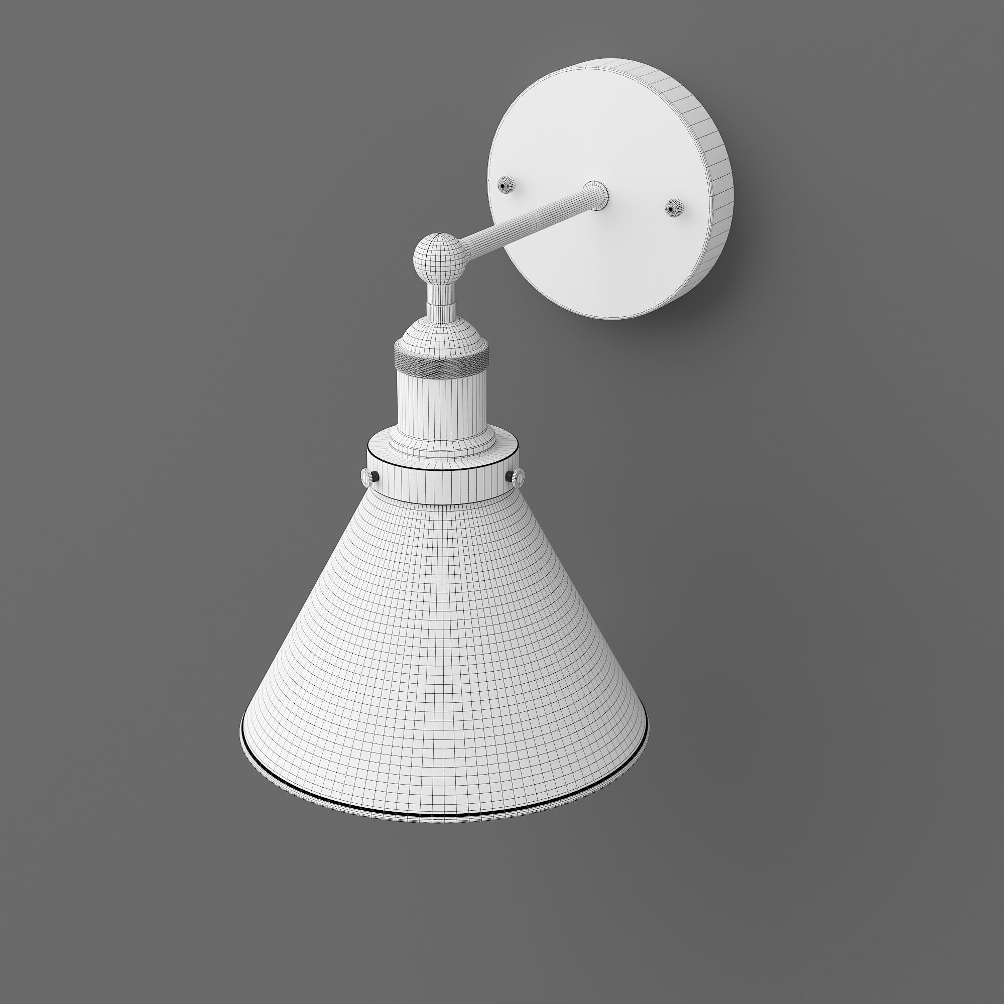 Ronin Wall Light 3D model_2