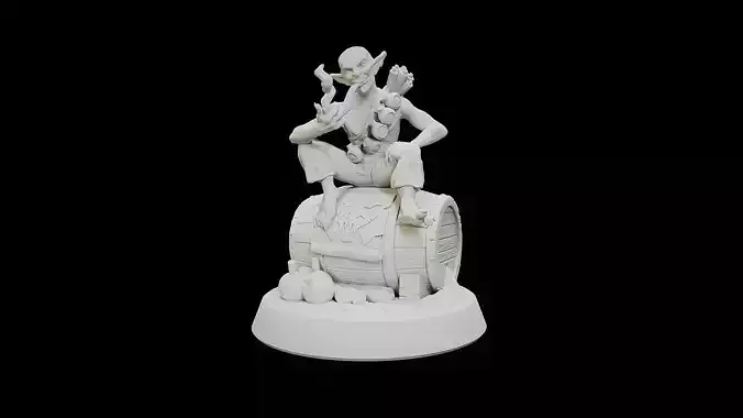 Goblin Grenadier 3D print model