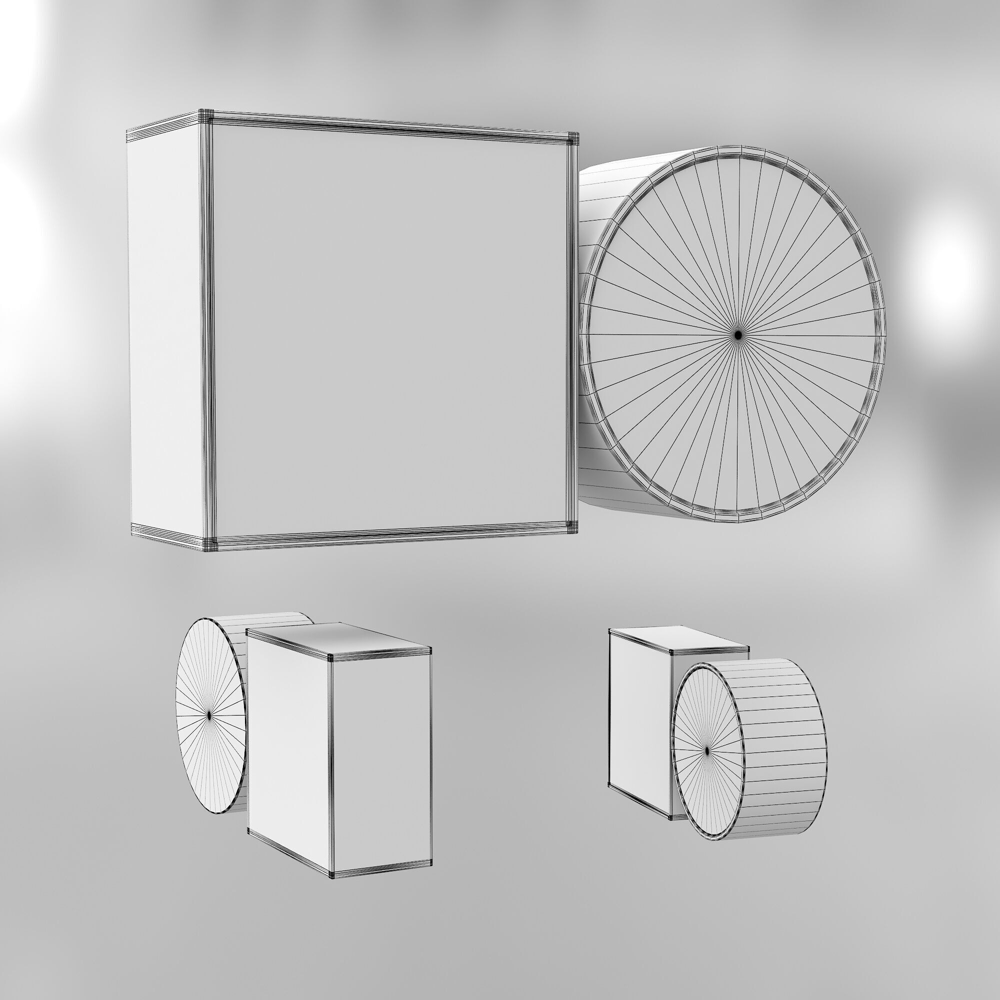 Resusre Wall Light 3D model_1