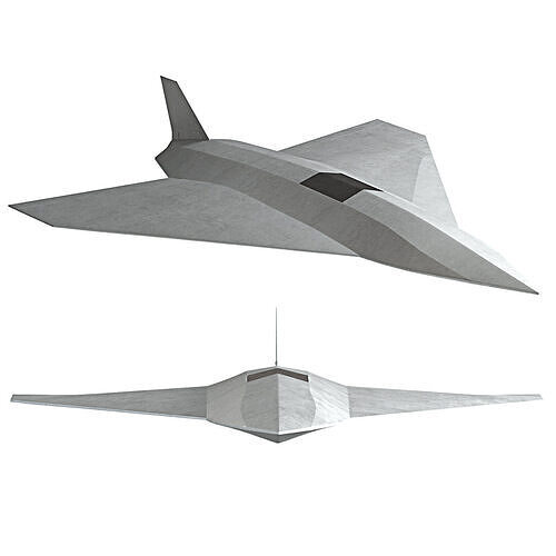 Hadid-110 kamikaze Dalahu metal drone 3D model