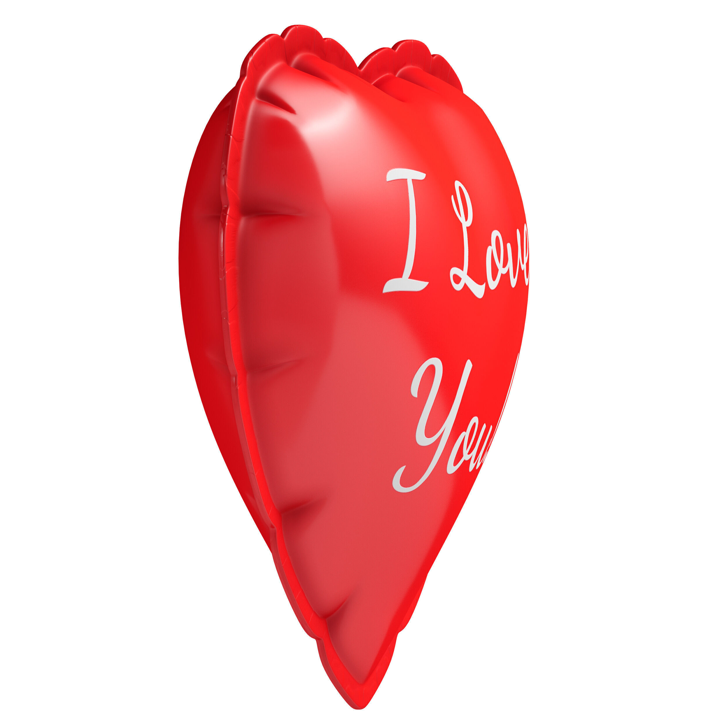 Balloon heart 3D model_3