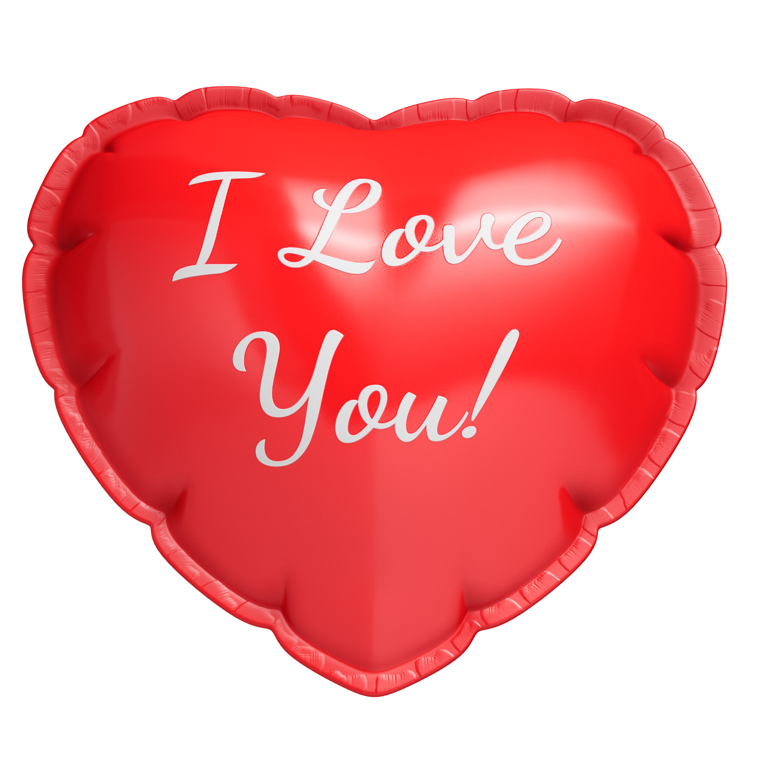 Balloon heart 3D model_7