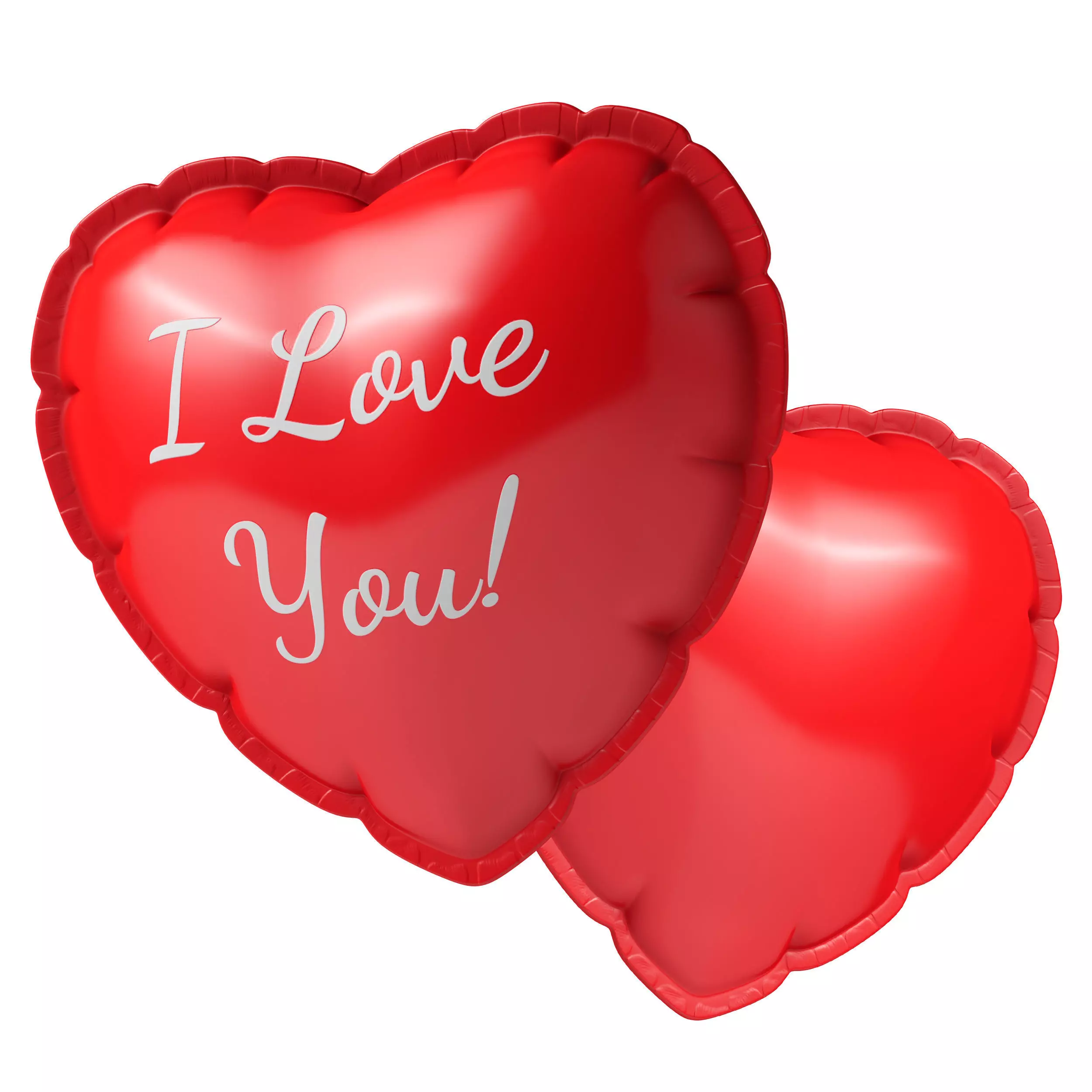 Balloon heart 3D model_0