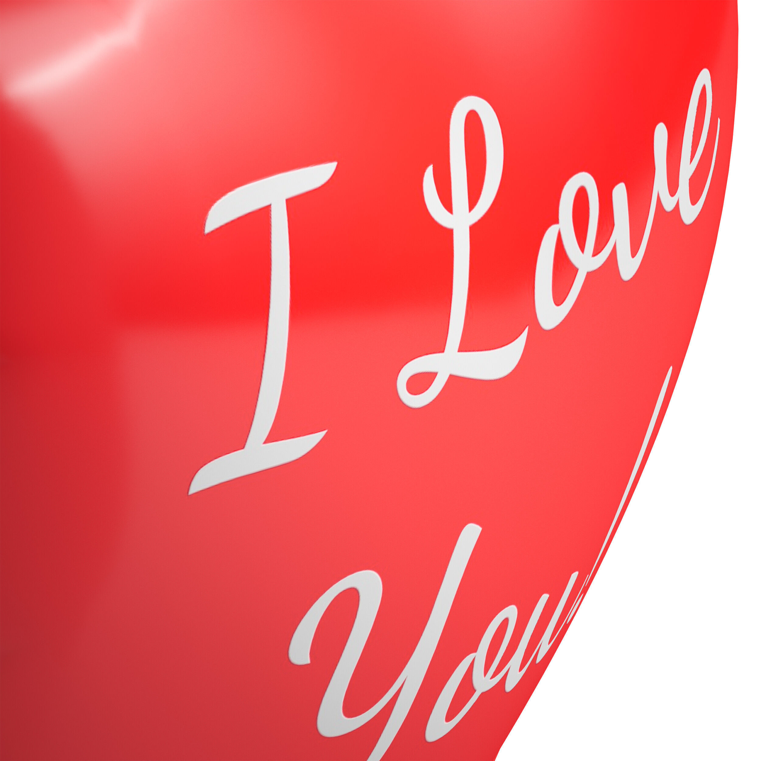 Balloon heart 3D model_9