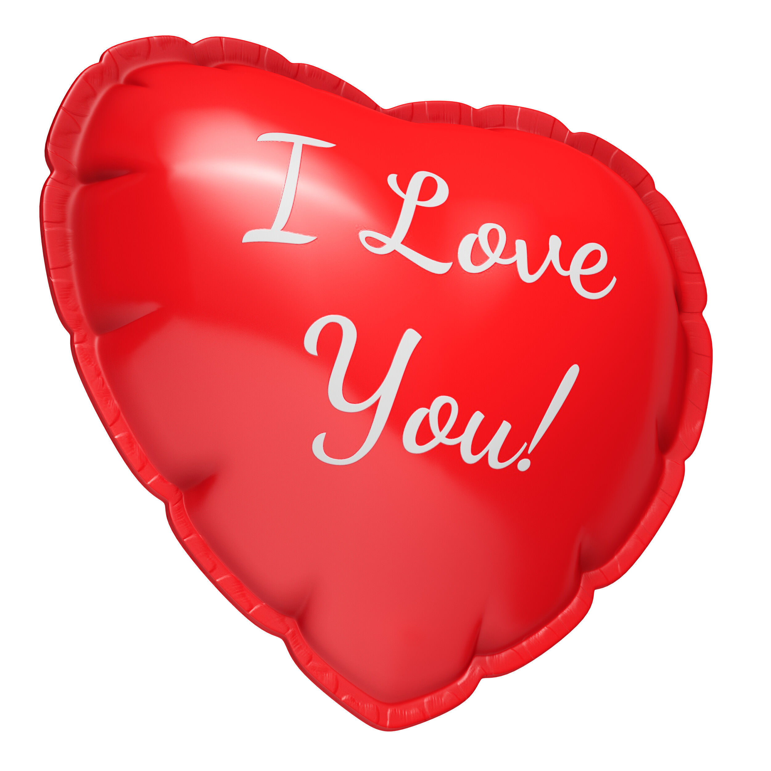 Balloon heart 3D model_8