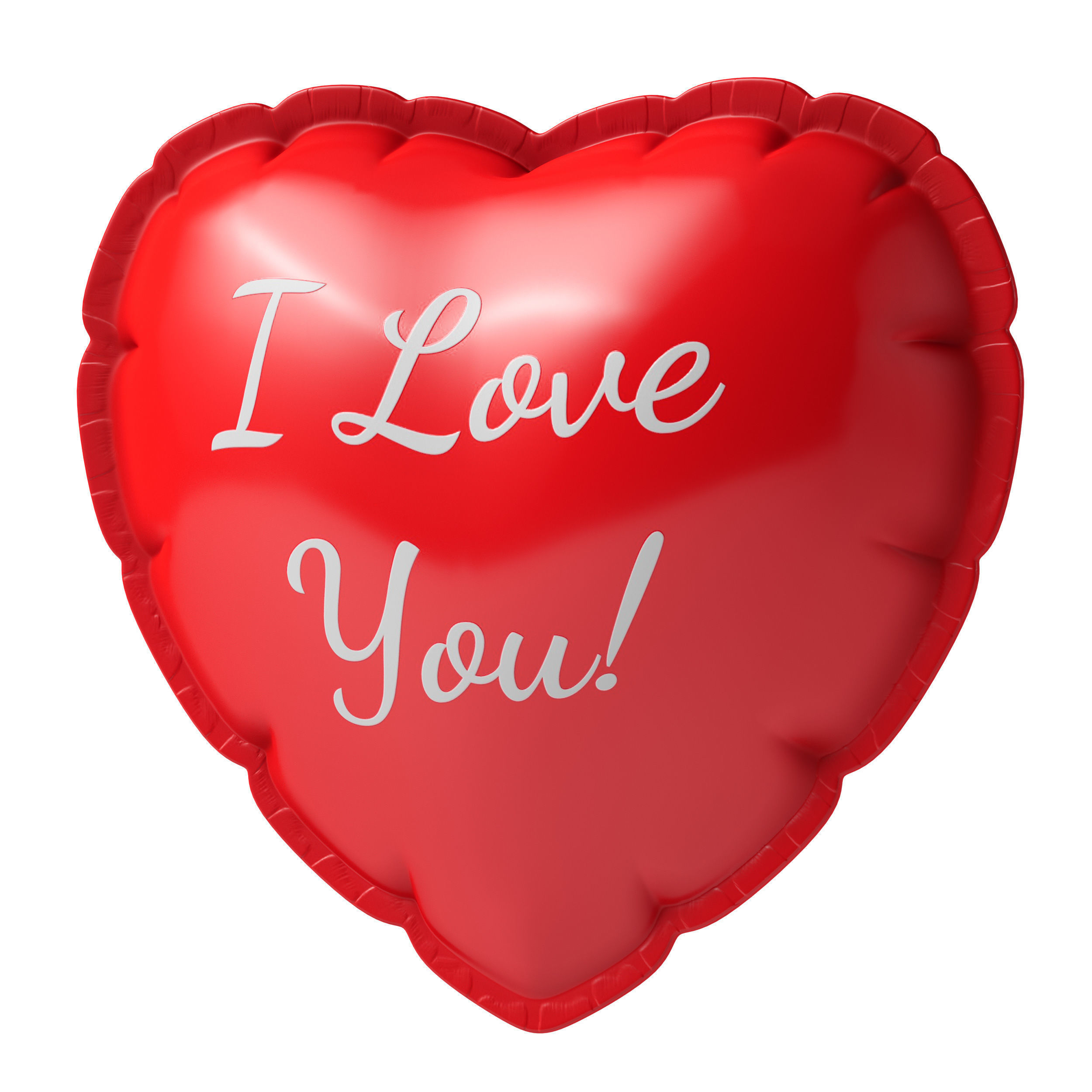 Balloon heart 3D model_4