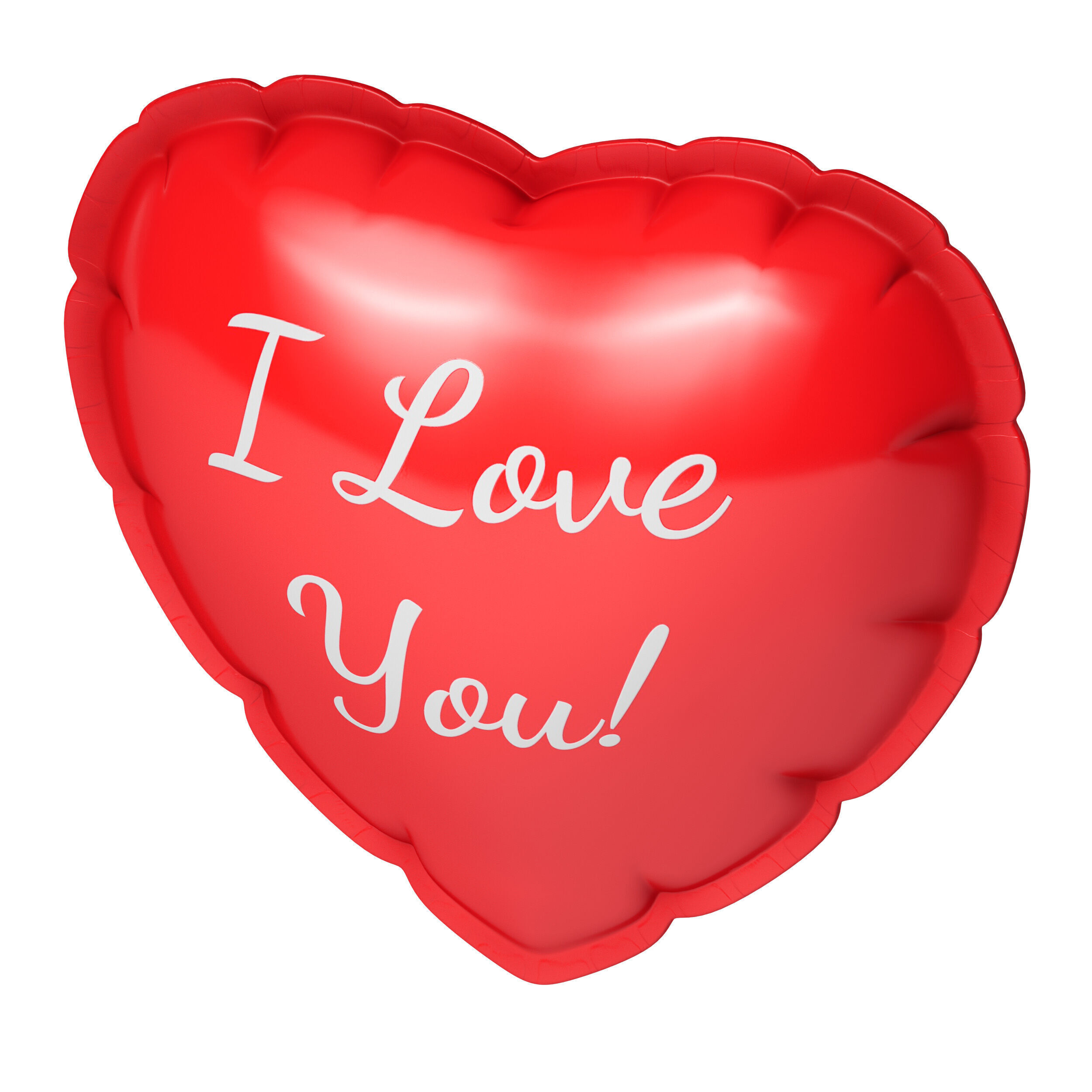 Balloon heart 3D model_5