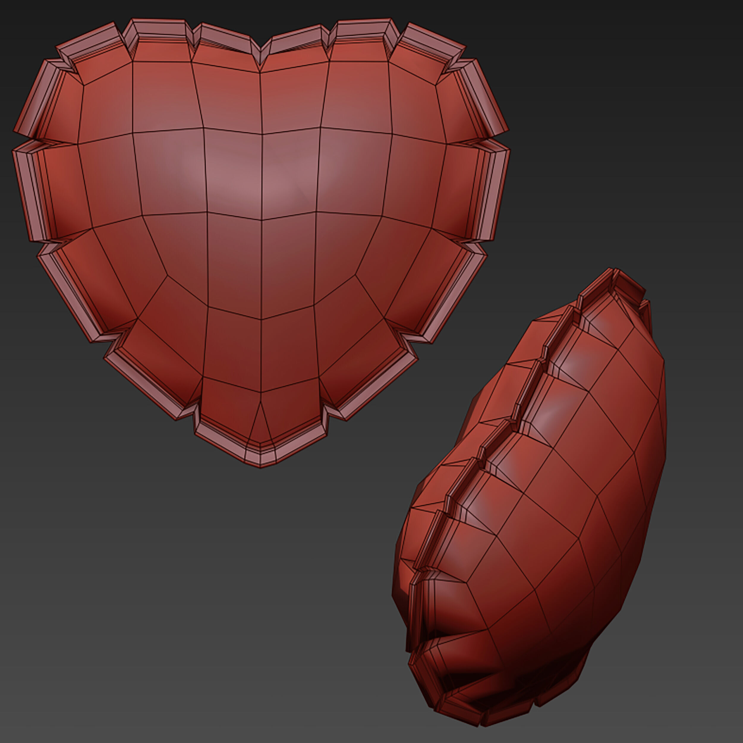 Balloon heart 3D model_24