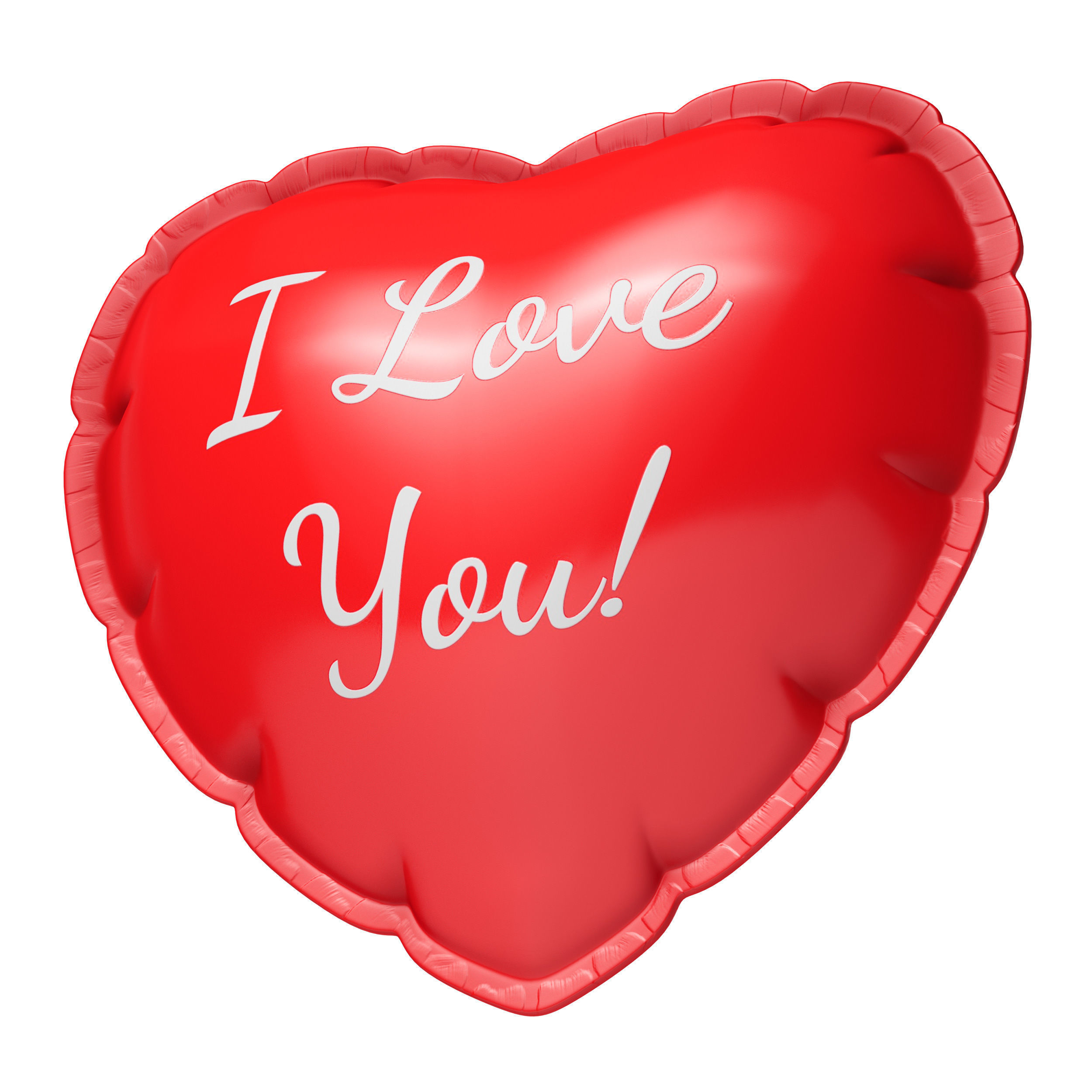 Balloon heart 3D model_6