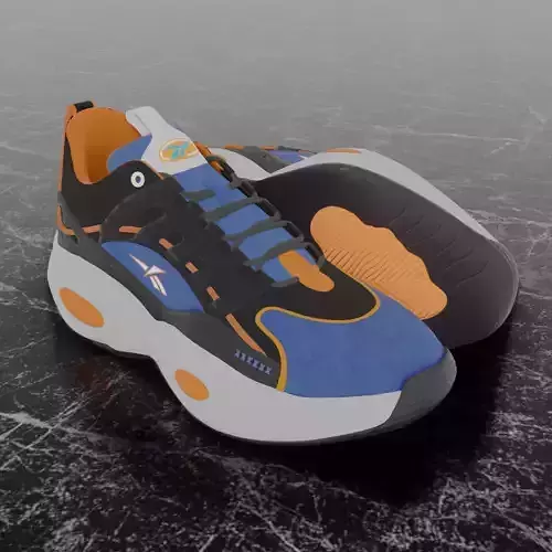 REEBOK SOLUTION MID 3D SHOES Low-poly 3D model