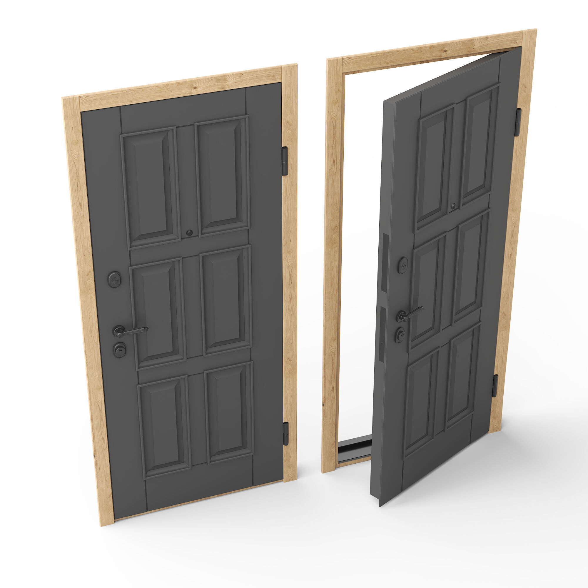 Qary Door 3D model_1