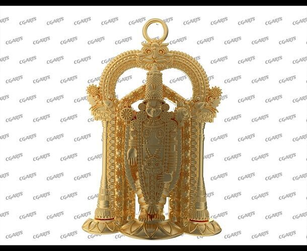 Lord Venkateswara 3D Model Tirupati Balaji Idol 3D print model