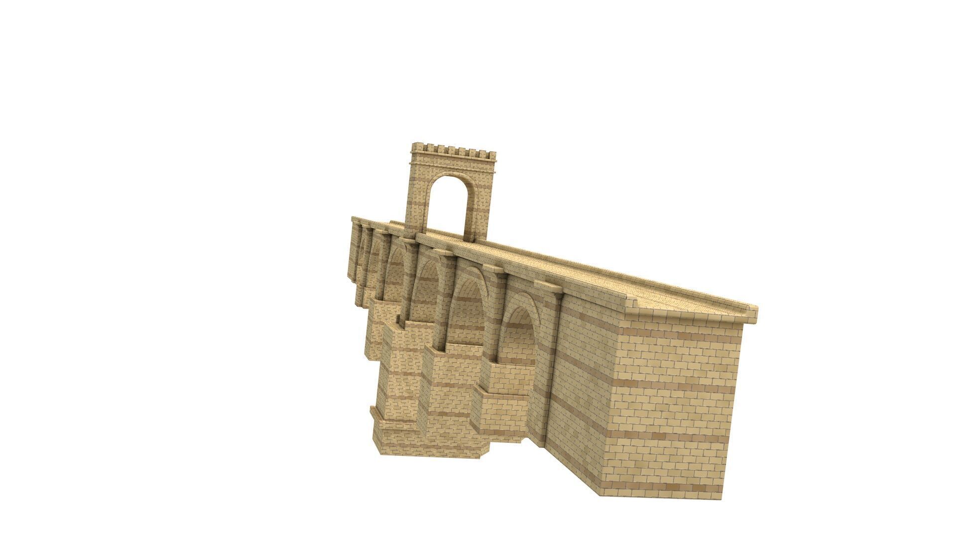 PUENTE DE ALCANTARA BRIDGE 3D model_3