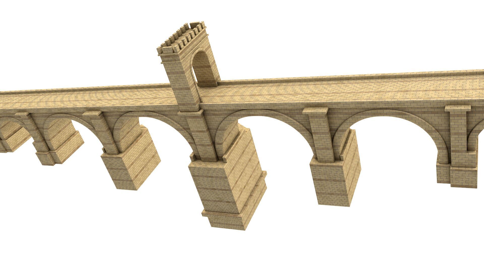 PUENTE DE ALCANTARA BRIDGE 3D model_5