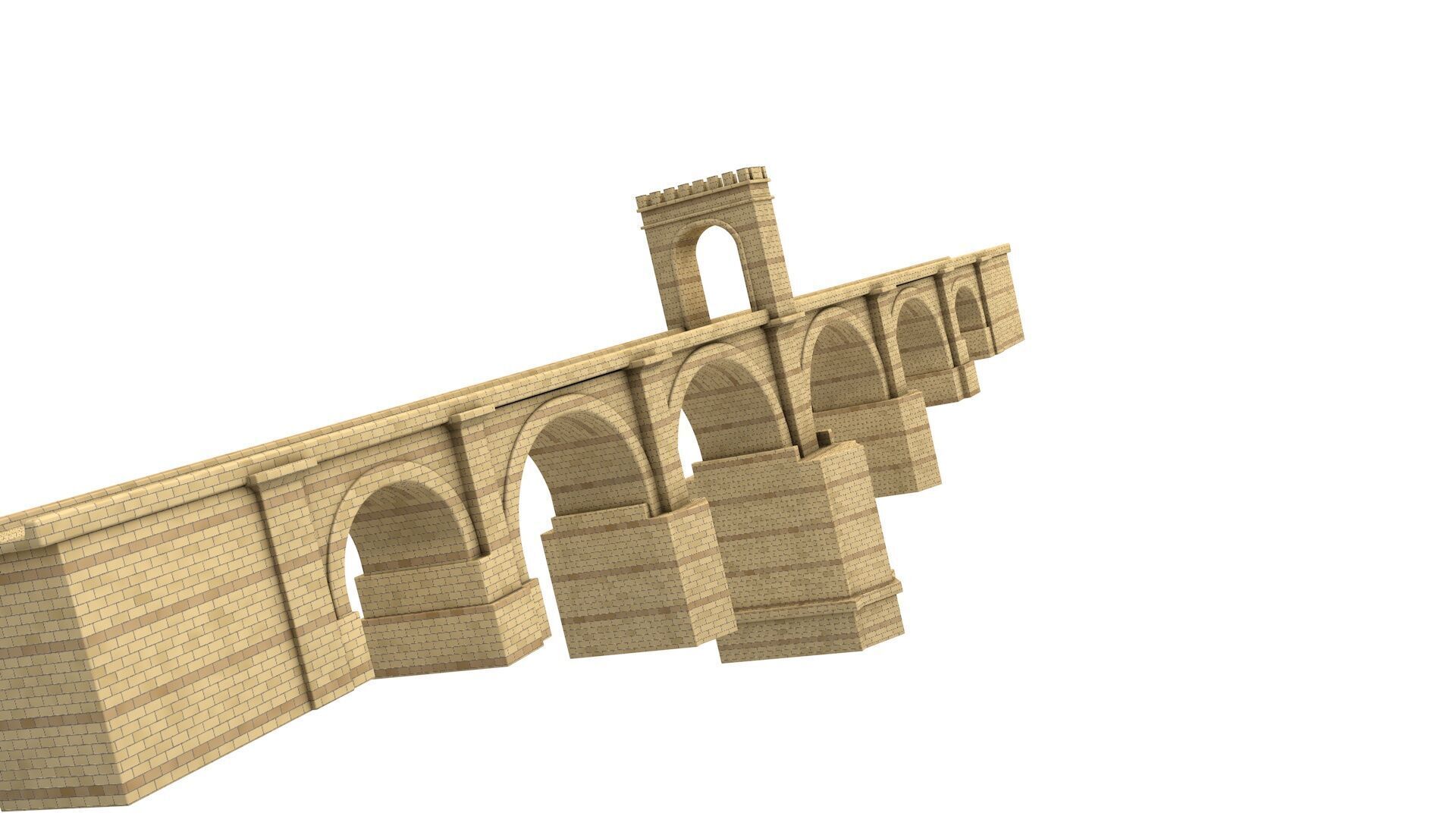 PUENTE DE ALCANTARA BRIDGE 3D model_4