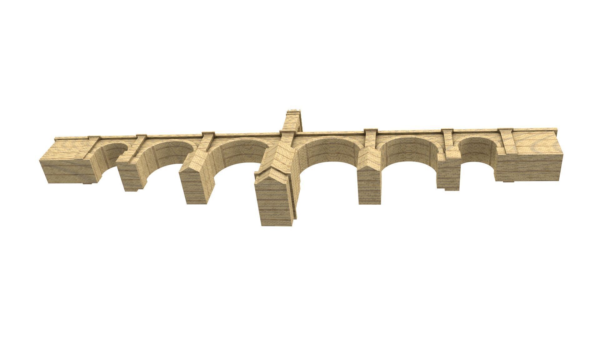 PUENTE DE ALCANTARA BRIDGE 3D model_1