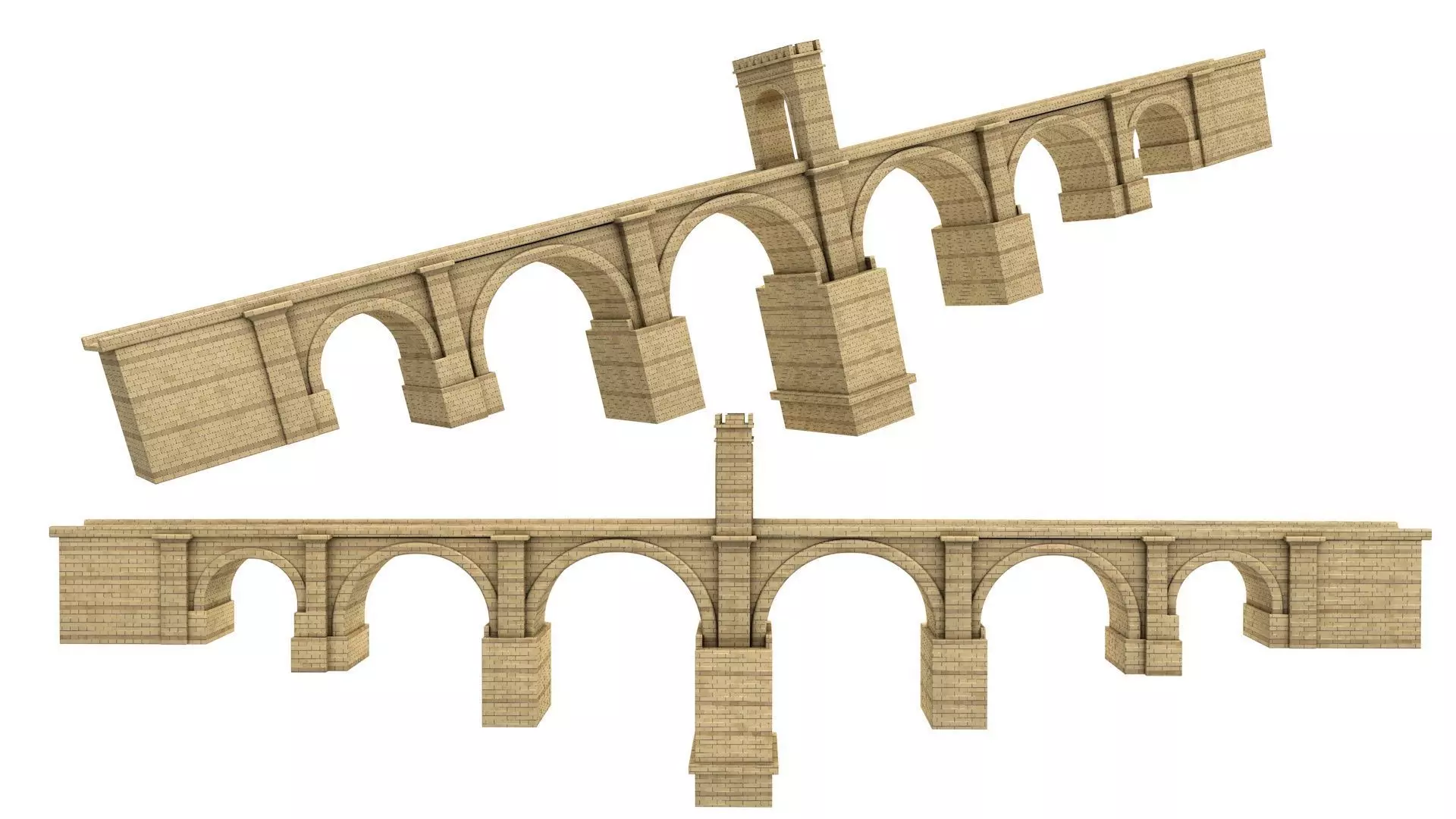 PUENTE DE ALCANTARA BRIDGE 3D model_0