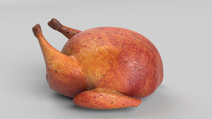 Roasted Turkey Low-poly 3D model