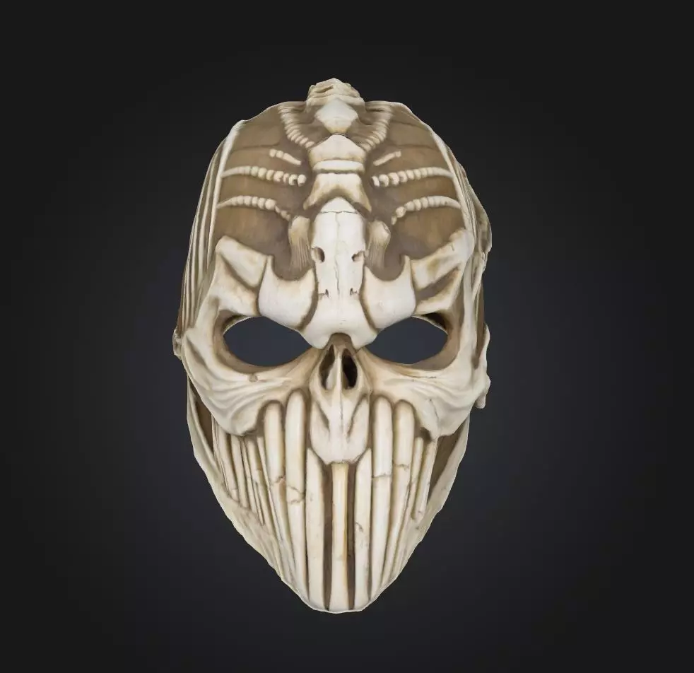 Mortal Kombat Scorpion Full Face Mask - Scorpion Mask 3D print model_0