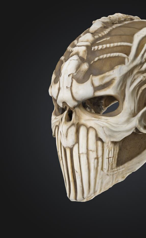 Mortal Kombat Scorpion Full Face Mask - Scorpion Mask 3D print model_2