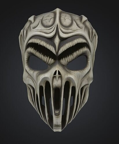 Dark King Full Face Mask - Dark King Mask  3D print model