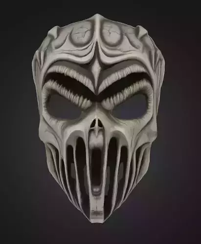 Dark King Full Face Mask - Dark King Mask  3D print model