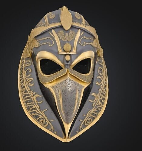 Egypt Eagle Prom Face Mask - Animal Mitholoji Prom Patter Mask 3D print model